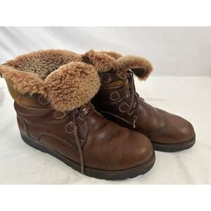 EMU Australia Brunswick Sheepskin Lined Leather Double‎ Face Mens Boots Sz 13